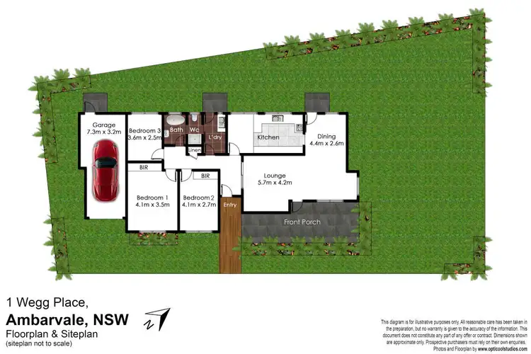 Floorplan of Homely house listing, 1 Wegg Place, Ambarvale NSW 2560