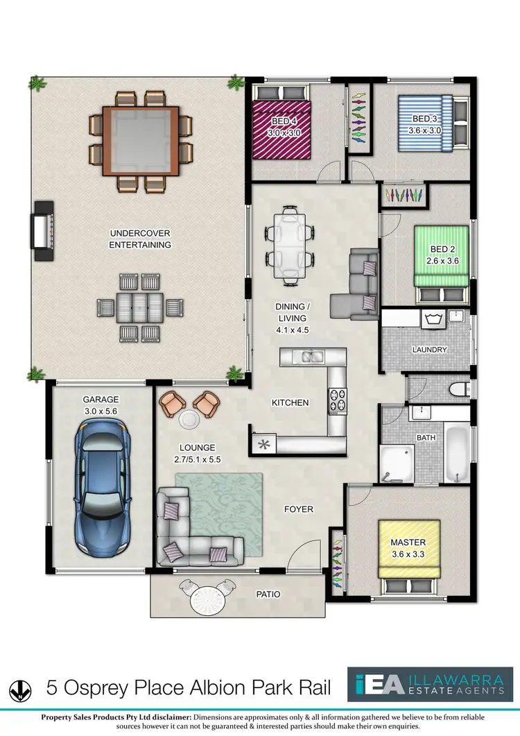 Floorplan of Homely house listing, 5 Osprey Place, Albion Park Rail NSW 2527