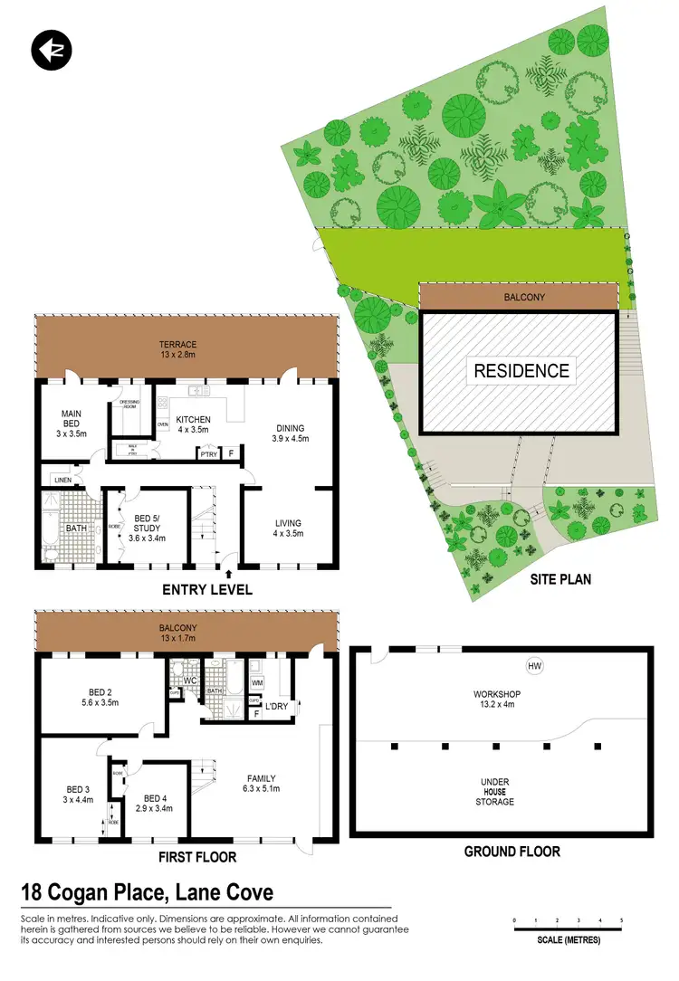 Floorplan of Homely house listing, 18 Cogan Place, Lane Cove NSW 2066