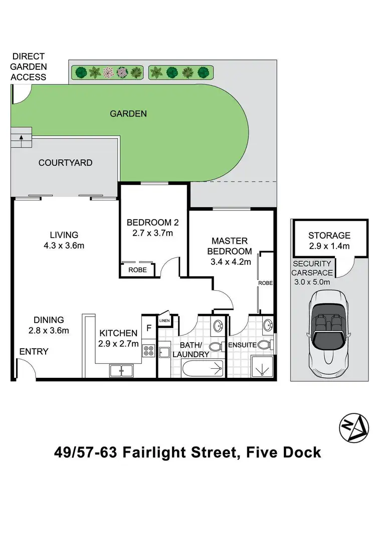 Floorplan of Homely apartment listing, 49/57-63 Fairlight Street, Five Dock NSW 2046