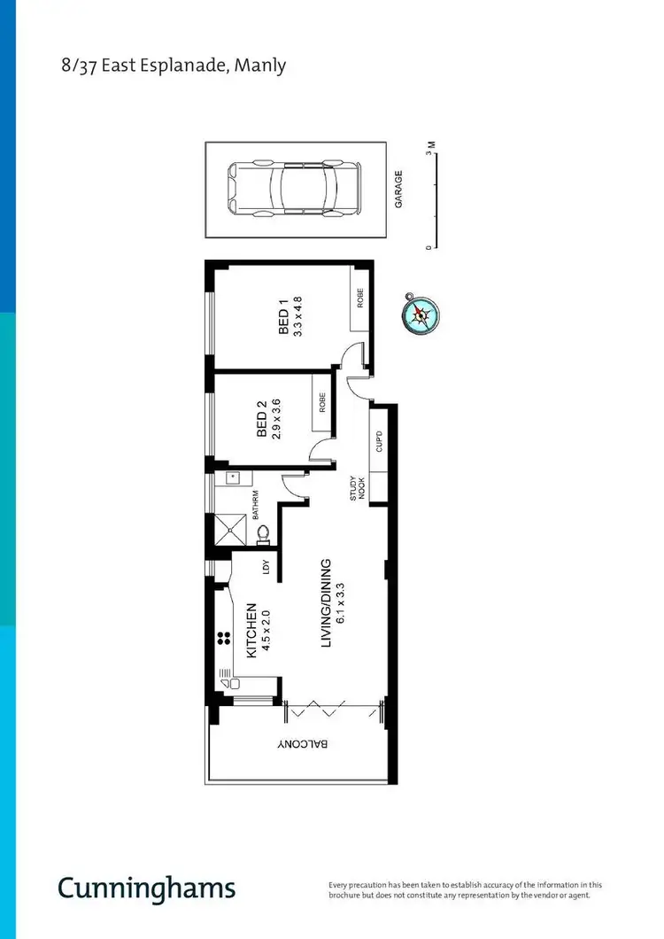 Floorplan of Homely unit listing, 8/37 East Esplanade, Manly NSW 2095