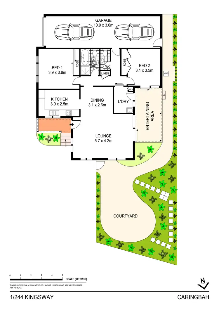 Floorplan of Homely villa listing, 1/244 Kingsway, Caringbah NSW 2229