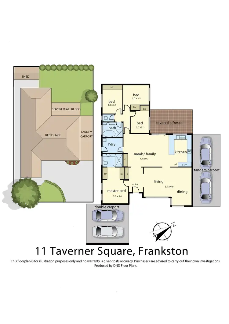 Floorplan of Homely house listing, 11 Taverner Square, Frankston VIC 3199