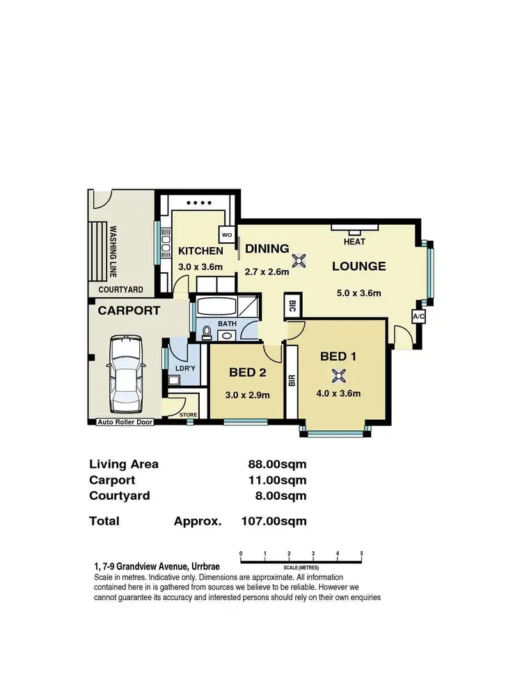 Floorplan of Homely unit listing, 1/7-9 Grandview Avenue, Urrbrae SA 5064