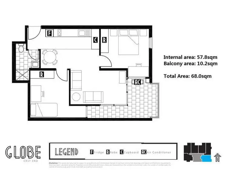 Floorplan of Homely apartment listing, 906/15 Synagogue Place, Adelaide SA 5000