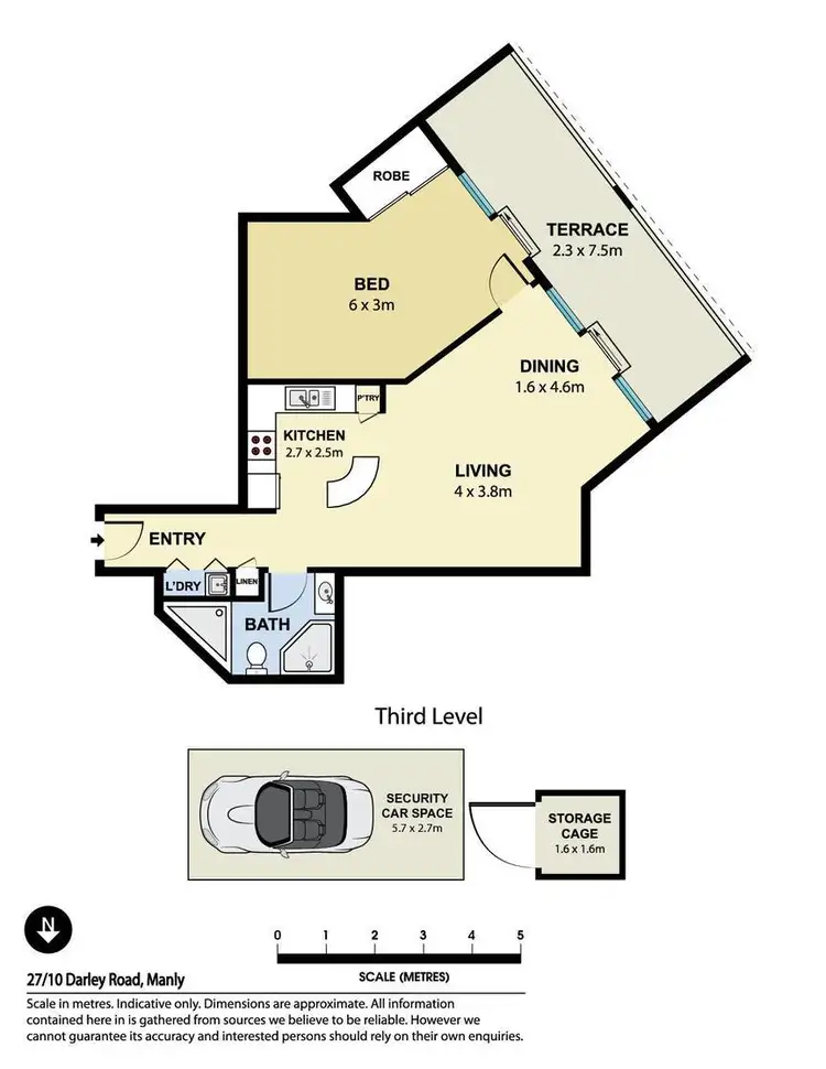 Floorplan of Homely apartment listing, 27/10 Darley Road, Manly NSW 2095