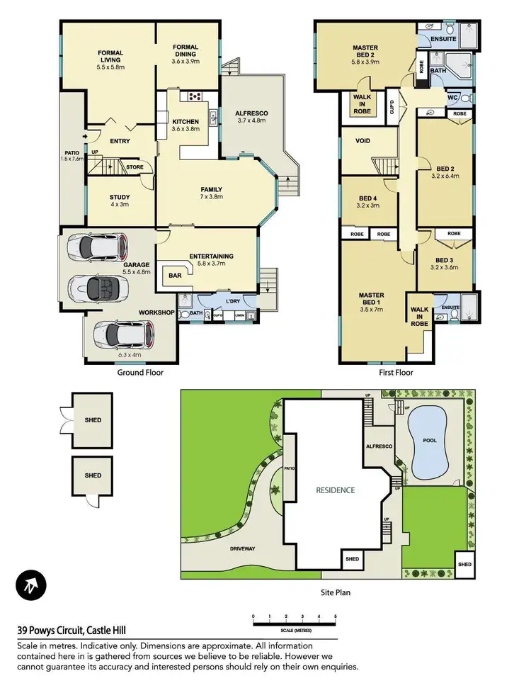 Floorplan of Homely house listing, 39 Powys Circuit, Castle Hill NSW 2154