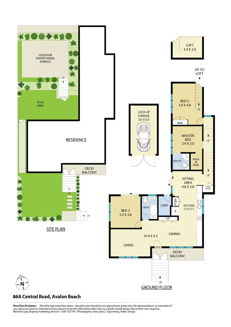 Floorplan of Homely house listing, 86a Central Road, Avalon Beach NSW 2107