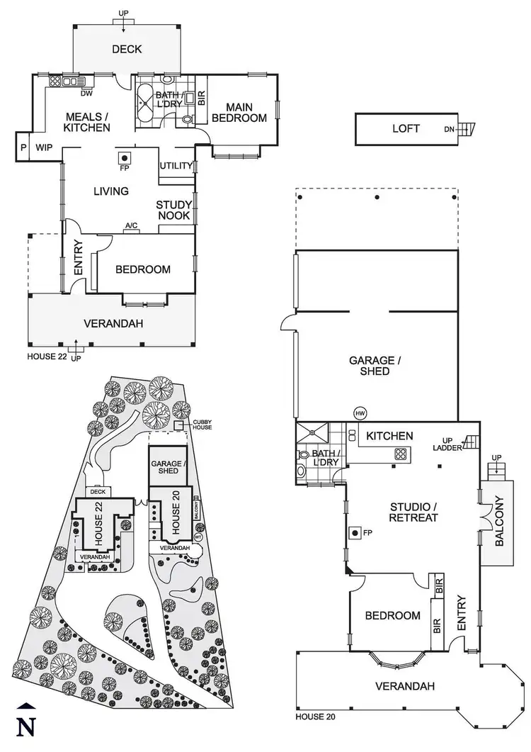 Floorplan of Homely house listing, 20-22 Wattletree Road, Hurstbridge VIC 3099
