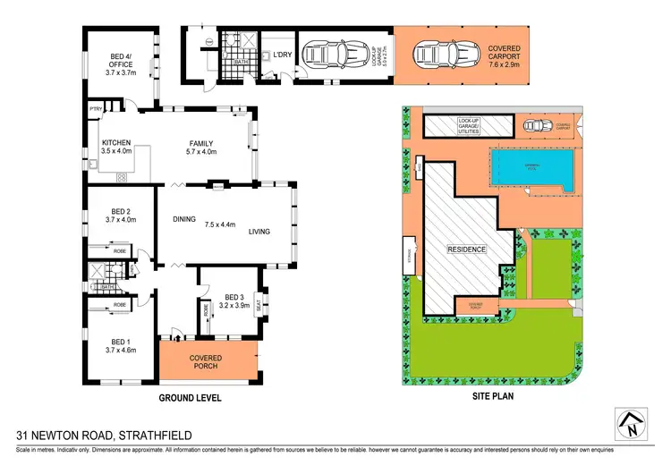 Floorplan of Homely house listing, 31 Newton (Cnr South St) Road, Strathfield NSW 2135
