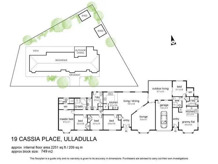 Floorplan of Homely house listing, 19 Cassia Place, Ulladulla NSW 2539