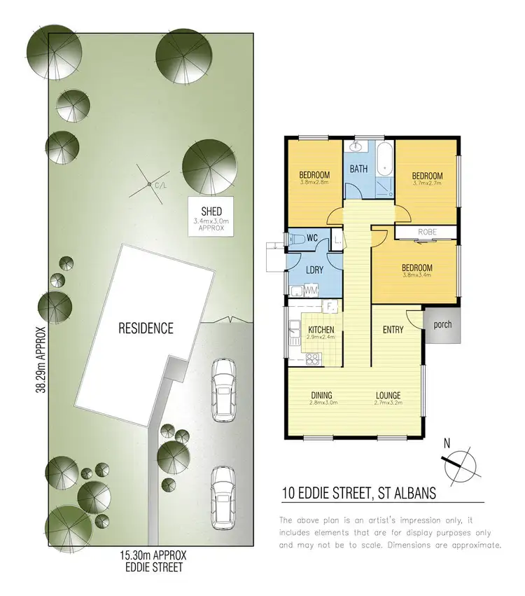 Floorplan of Homely house listing, 10 Eddie Street, St Albans VIC 3021