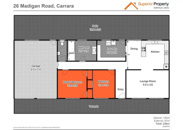 Floorplan of Homely house listing, 26 Madigan Road, Carrara QLD 4211
