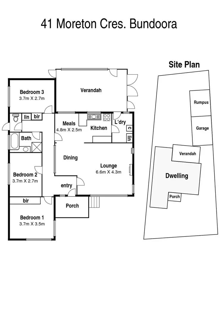 Floorplan of Homely house listing, 41 Moreton Crescent, Bundoora VIC 3083
