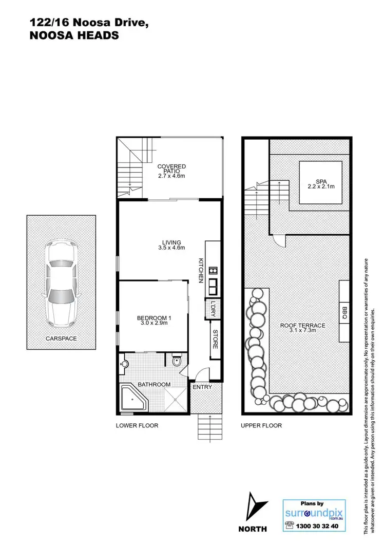 Floorplan of Homely unit listing, 122/16 Noosa Drive, Noosa Heads QLD 4567