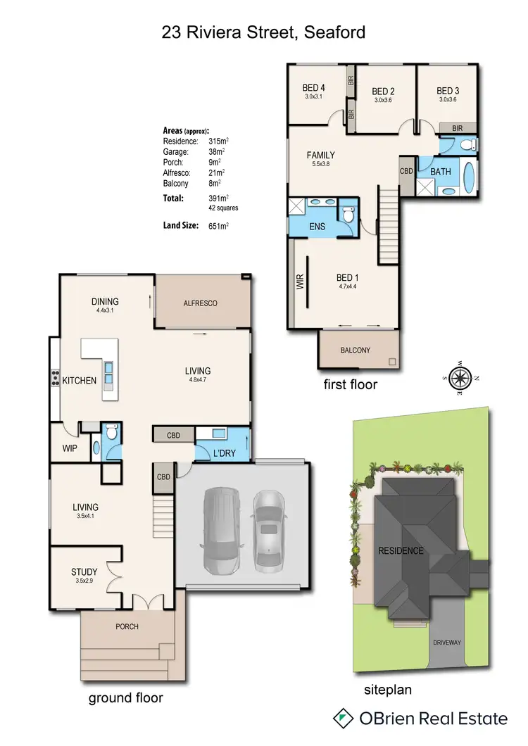 Floorplan of Homely house listing, 23 Riviera Street, Seaford VIC 3198