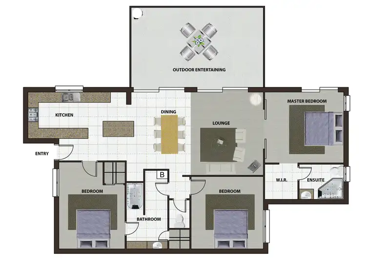Floorplan of Homely unit listing, 3/11 Melville Court, Mount Coolum QLD 4573