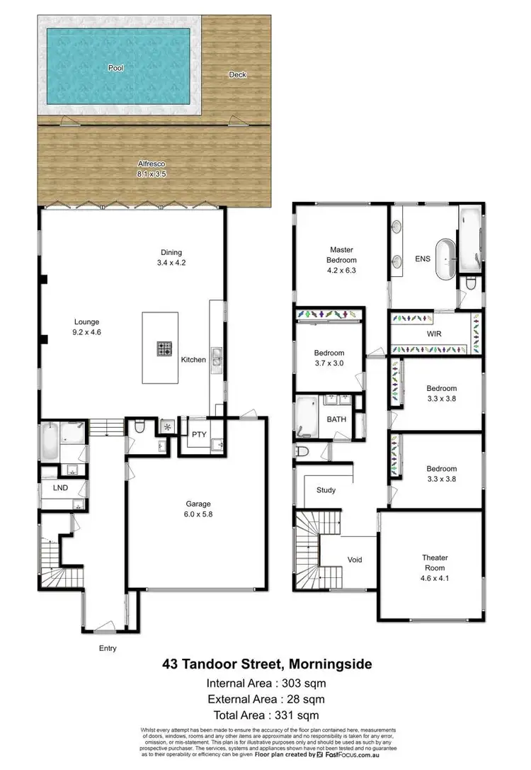 Floorplan of Homely house listing, 43 Tandoor Street, Morningside QLD 4170