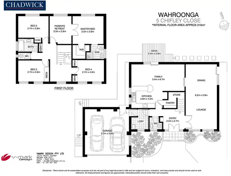 Floorplan of Homely house listing, 5 Chifley Close, Wahroonga NSW 2076