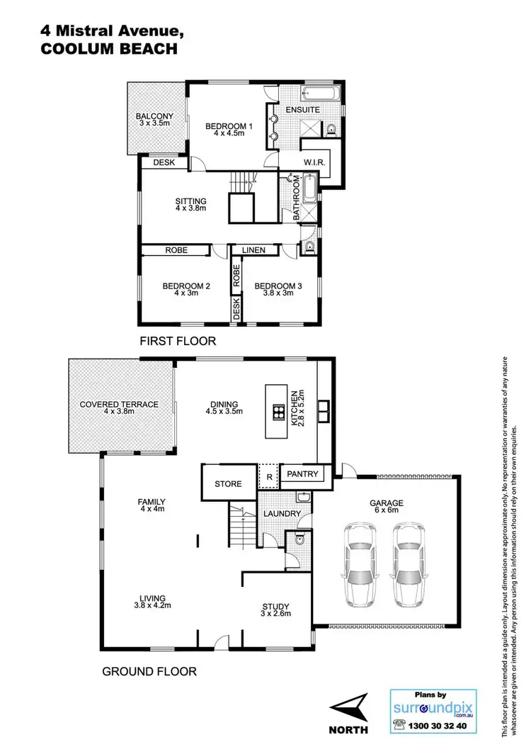 Floorplan of Homely house listing, 4 Mistral Avenue, Coolum Beach QLD 4573