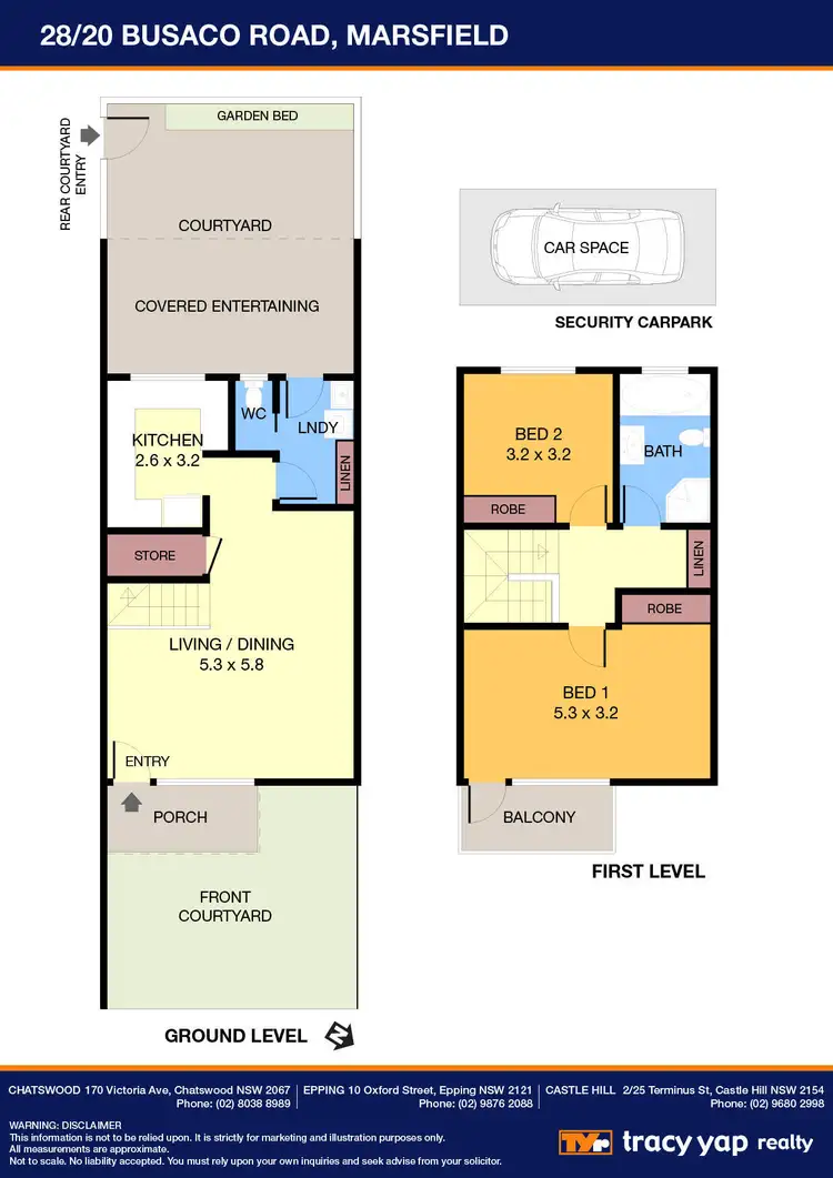 Floorplan of Homely townhouse listing, 28/20-24 Busaco Road, Marsfield NSW 2122