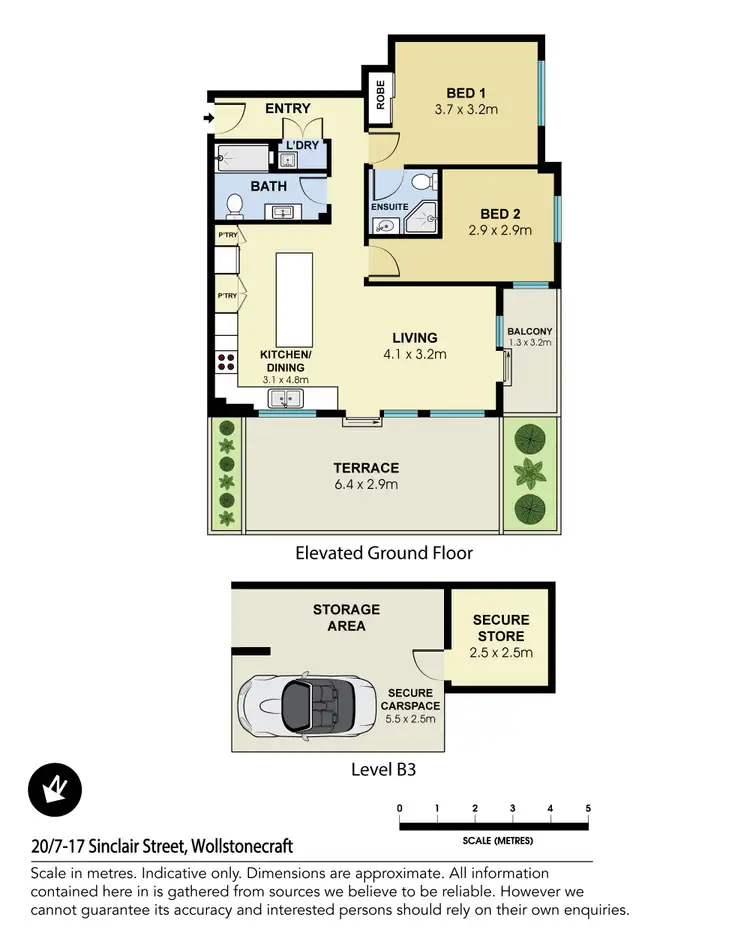 Floorplan of Homely apartment listing, 20/7-17 Sinclair Street, Wollstonecraft NSW 2065