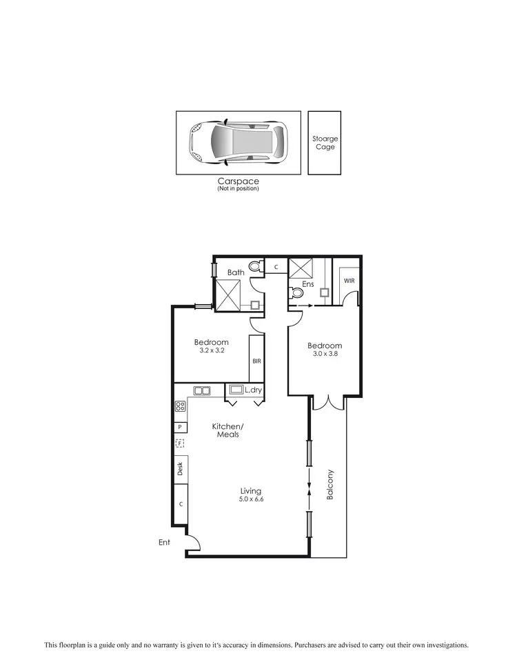 Floorplan of Homely apartment listing, 107/131 Mcdonald Street, Mordialloc VIC 3195