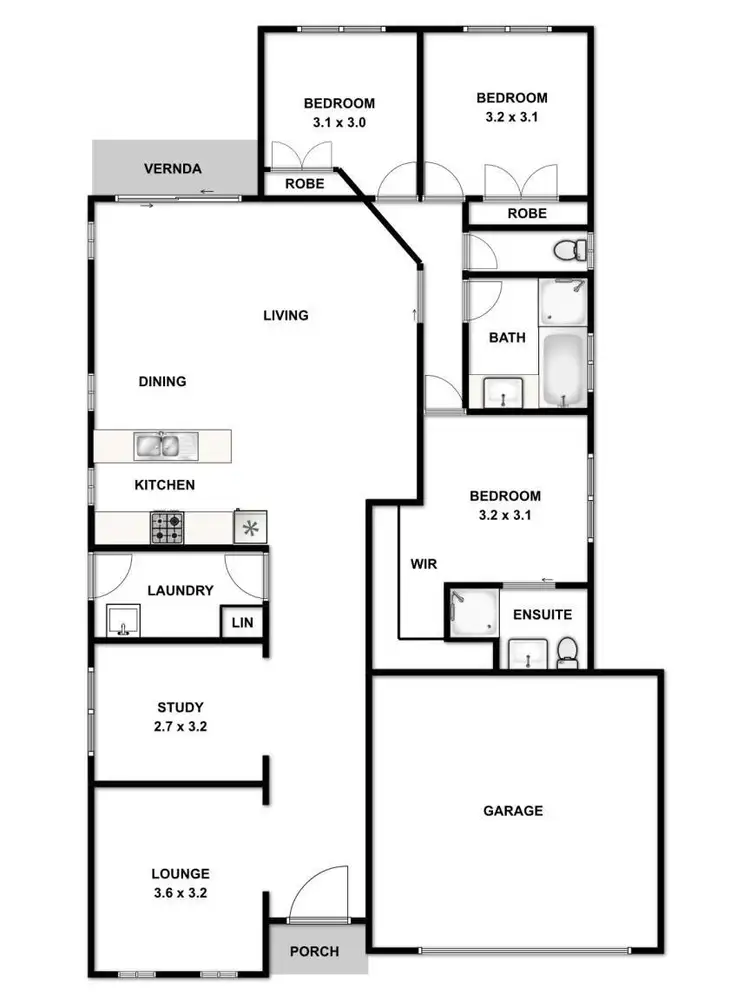 Floorplan of Homely house listing, 41 Starling Avenue, Tarneit VIC 3029