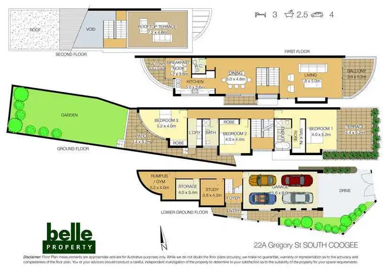 Floorplan of Homely house listing, 22A Gregory Street, South Coogee NSW 2034
