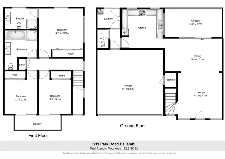 Floorplan of Homely townhouse listing, 2/11 Park Road, Bellambi NSW 2518
