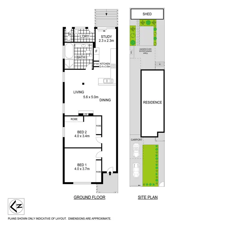 Floorplan of Homely semi-detached listing, 70 Milton Street, Ashfield NSW 2131