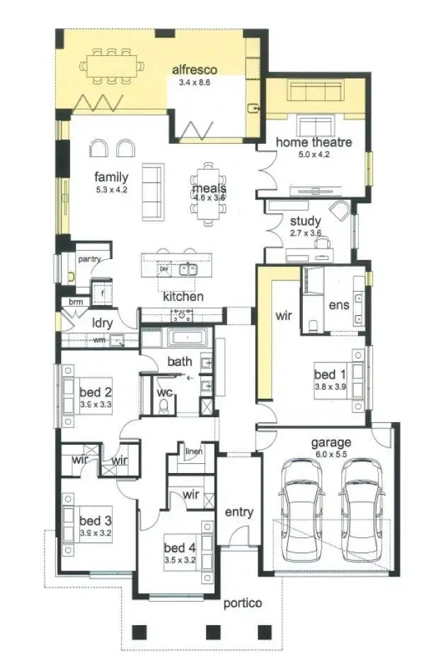 Floorplan of Homely house listing, 3 Swanson Boulevard, Strathfieldsaye VIC 3551