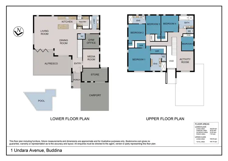 Floorplan of Homely house listing, 1 Undara Avenue, Buddina QLD 4575