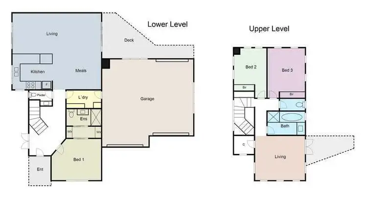 Floorplan of Homely townhouse listing, 2/216 Clayton Street, Canadian VIC 3350