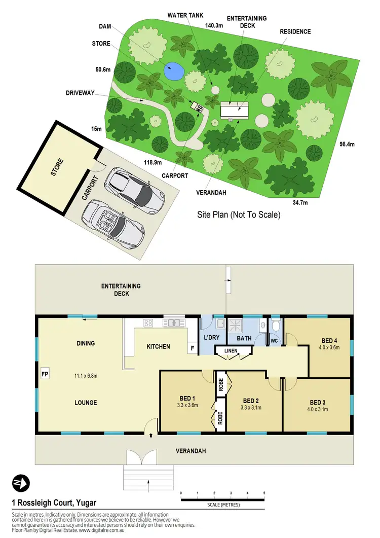 Floorplan of Homely rural property listing, 1 Rossleigh Court, Yugar QLD 4520