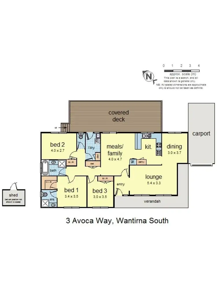 Floorplan of Homely house listing, 3 Avoca Way, Wantirna South VIC 3152