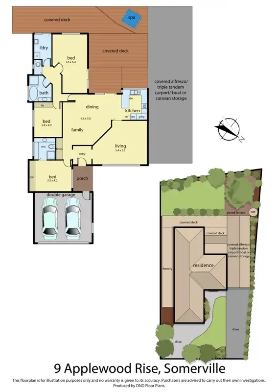 Floorplan of Homely house listing, 9 Applewood Rise, Somerville VIC 3912