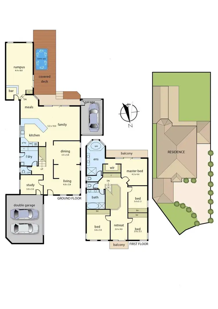 Floorplan of Homely house listing, 22 Hillrise Court, Pakenham VIC 3810