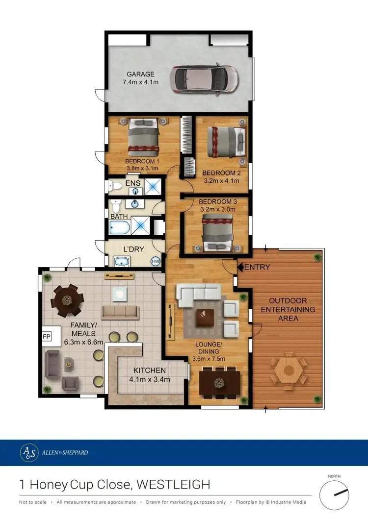 Floorplan of Homely house listing, 1 Honey Cup Close, Westleigh NSW 2120