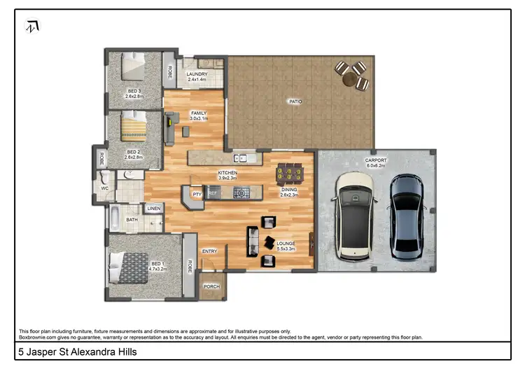 Floorplan of Homely house listing, 5 Jasper Street, Alexandra Hills QLD 4161
