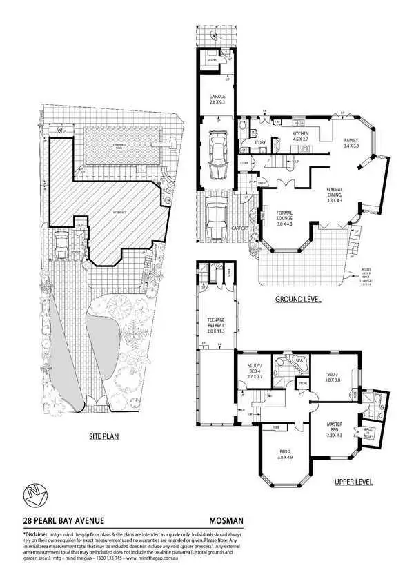 Floorplan of Homely house listing, 28 Pearl Bay Avenue, Mosman NSW 2088