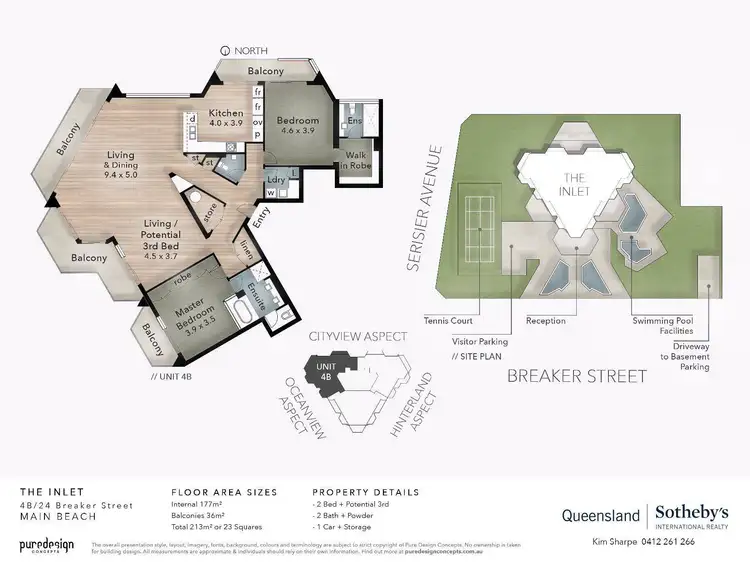 Floorplan of Homely apartment listing, 4B/24 Breaker Street, Main Beach QLD 4217