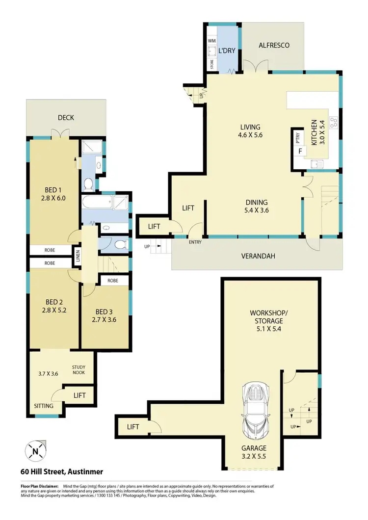 Floorplan of Homely house listing, 60 Hill Street, Austinmer NSW 2515