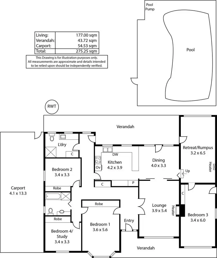 Floorplan of Homely house listing, 11 Wright Road, Crafers SA 5152
