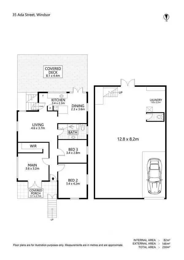 Floorplan of Homely house listing, 35 Ada Street, Windsor QLD 4030
