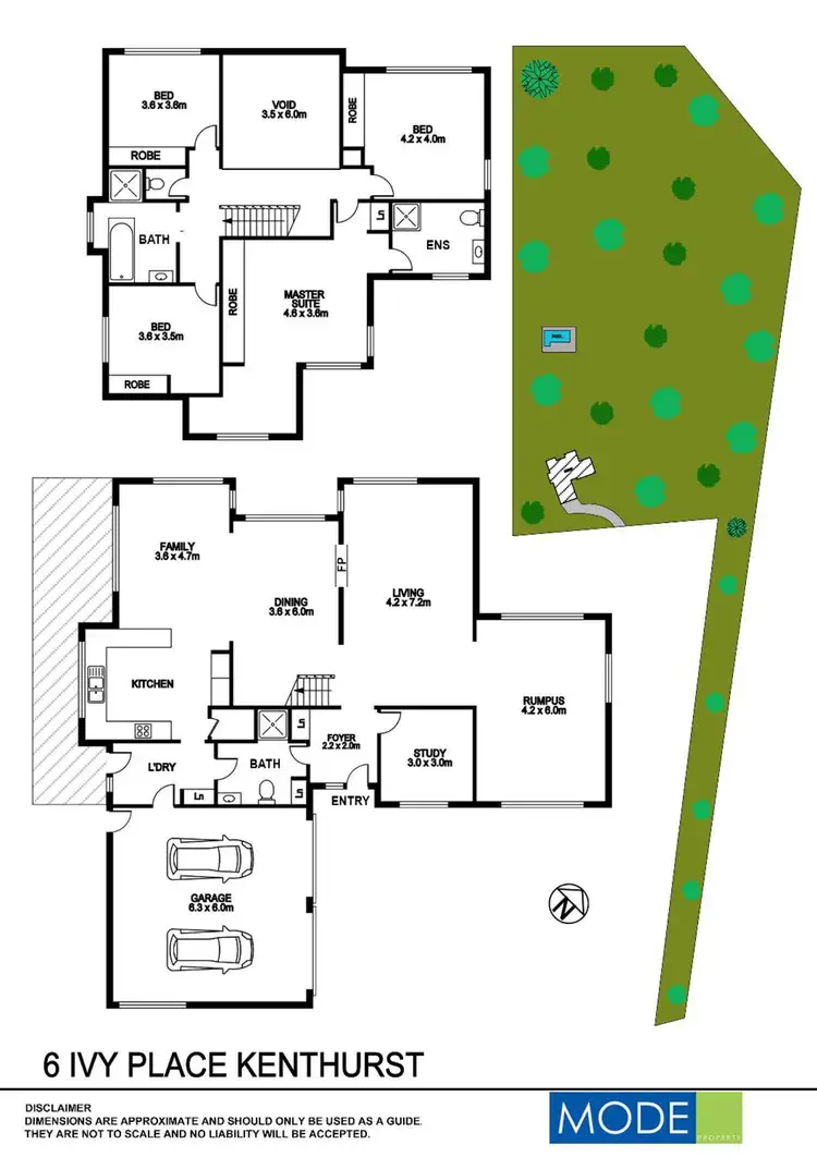 Floorplan of Homely house listing, 6 Ivy Place, Kenthurst NSW 2156