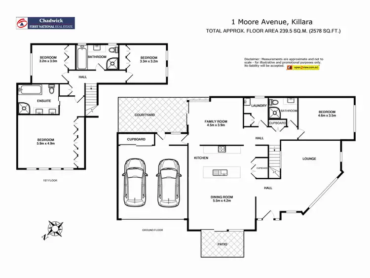Floorplan of Homely house listing, 1 Moore Avenue, Killara NSW 2071
