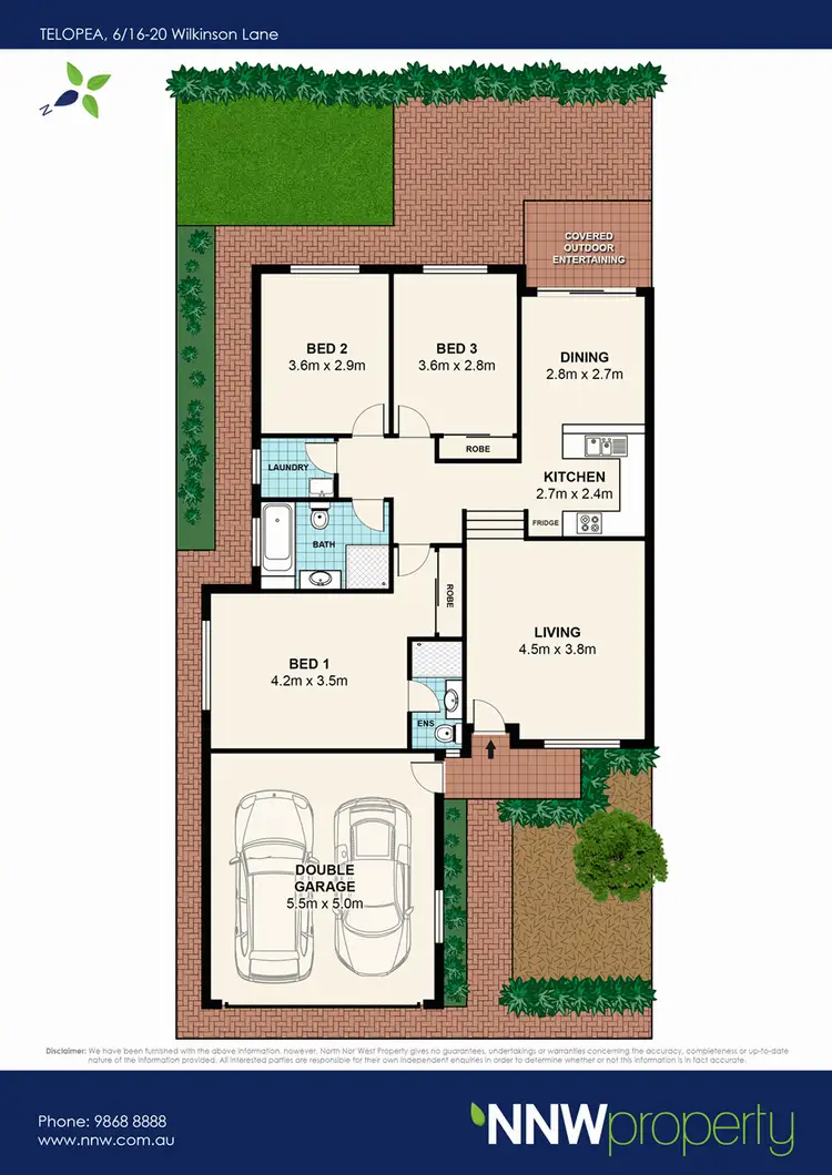Floorplan of Homely villa listing, 6/16-20 Wilkinson Lane, Telopea NSW 2117