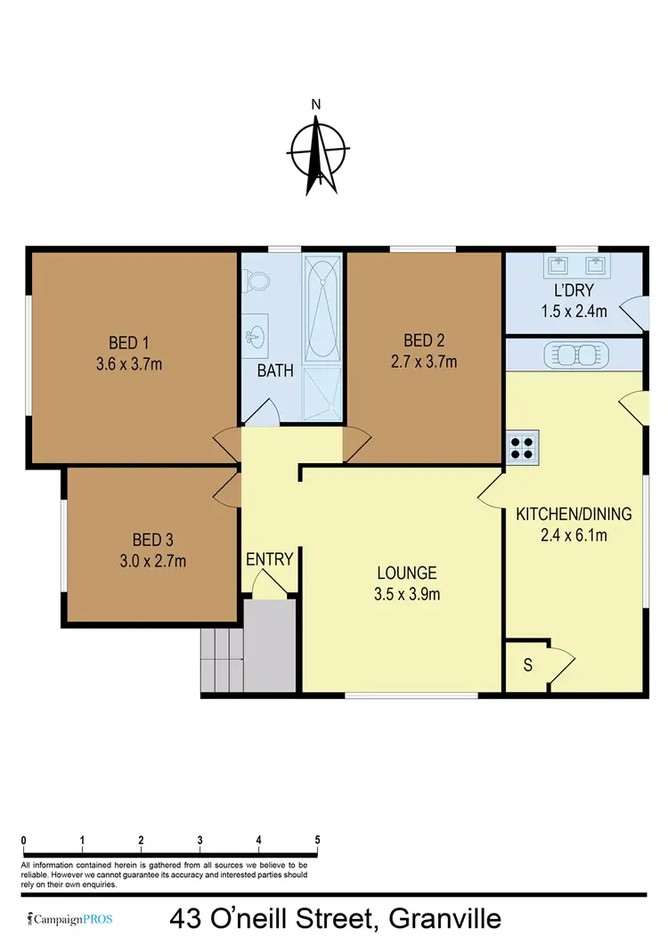 Floorplan of Homely house listing, 43 O'Neill Street, Granville NSW 2142