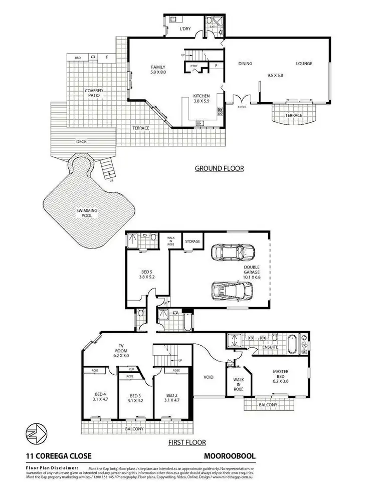Floorplan of Homely house listing, 11 Coreega Close, Mooroobool QLD 4870